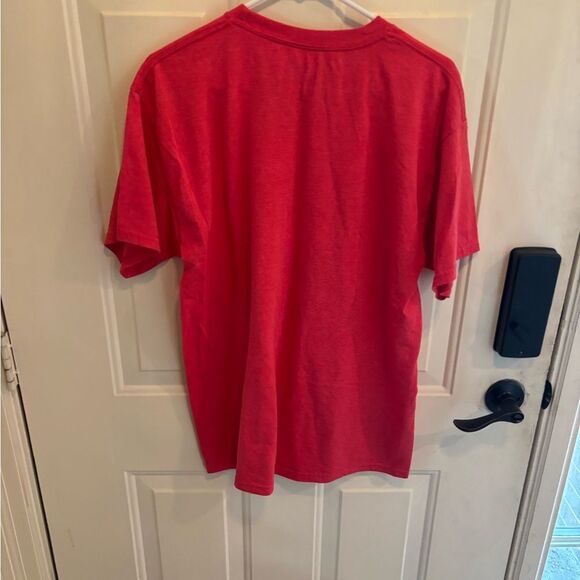 Disney Red Mickey Mouse Snowflake Kids Tee - Picture 4 of 4